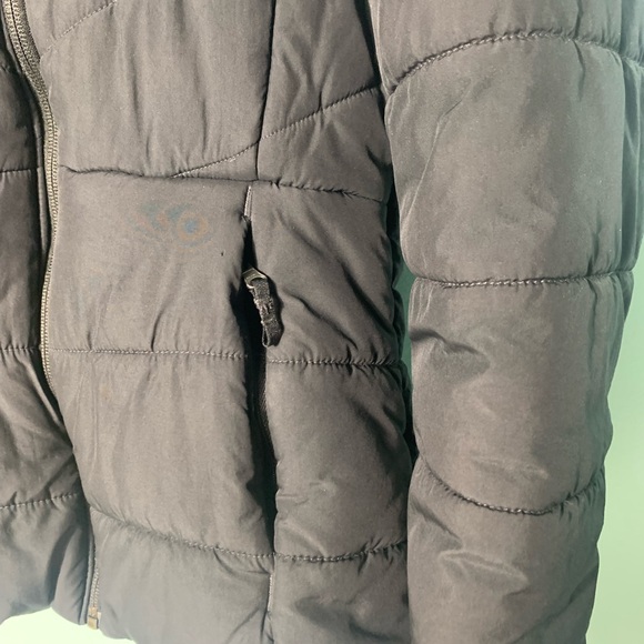 Boys Columbia size 10-12 medium hooded black zip up puffer coat VGUC - Picture 12 of 15